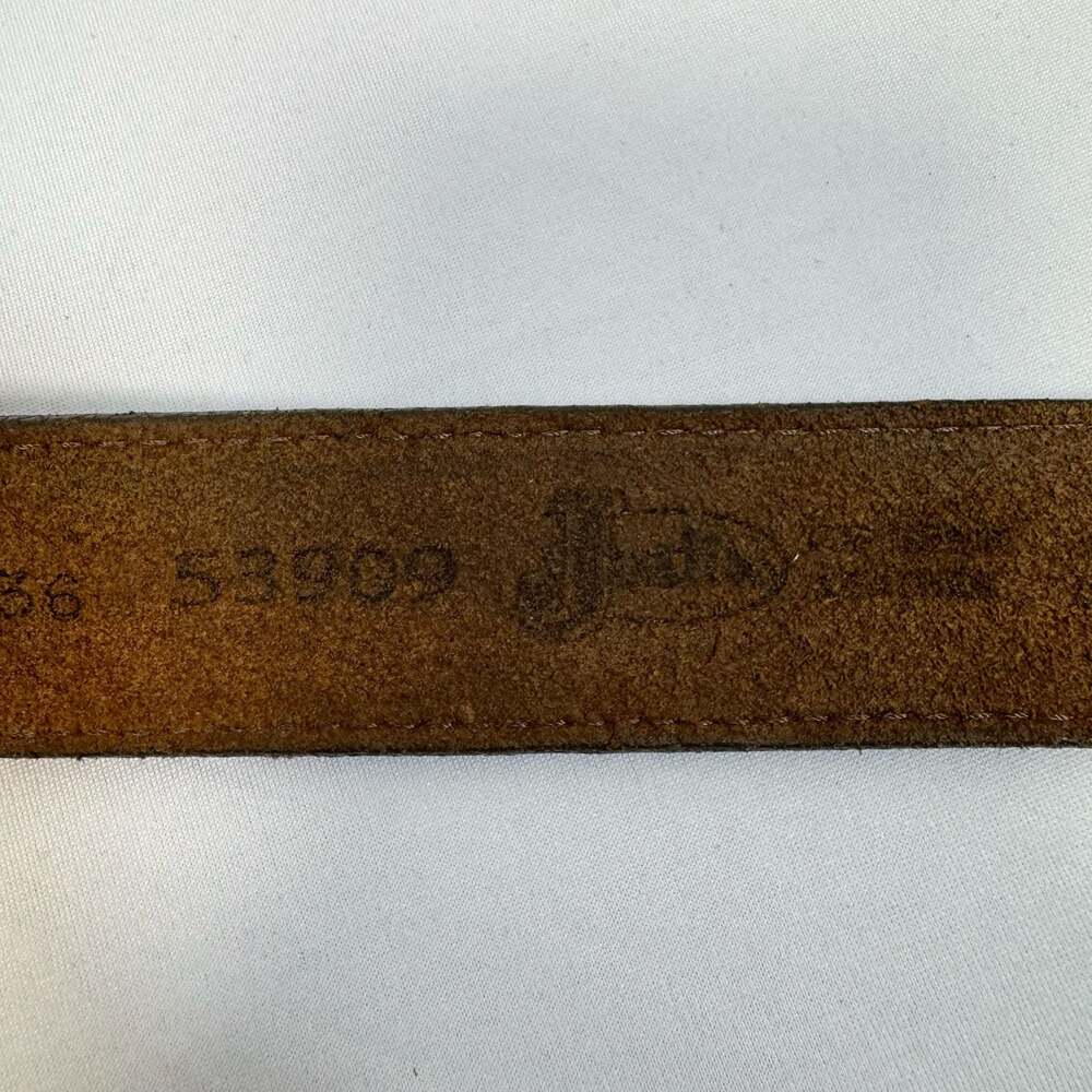Justin Women’s Brown Western Scroll Tooled Leather Belt - Picture 4 of 6